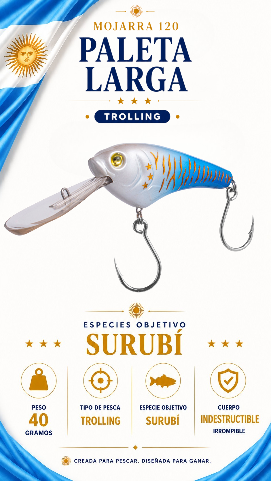 Edición Limitada Selección Argentina: Mojarra 120 x4 uds + Sorteo $1.000.000 en Premios
