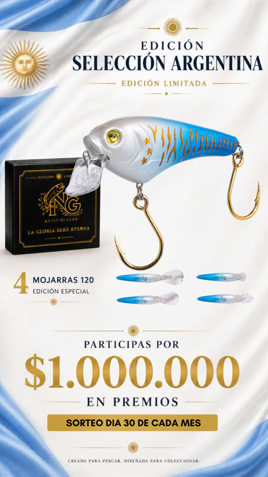 Edición Limitada Selección Argentina: Mojarra 120 x4 uds + Sorteo $1.000.000 en Premios