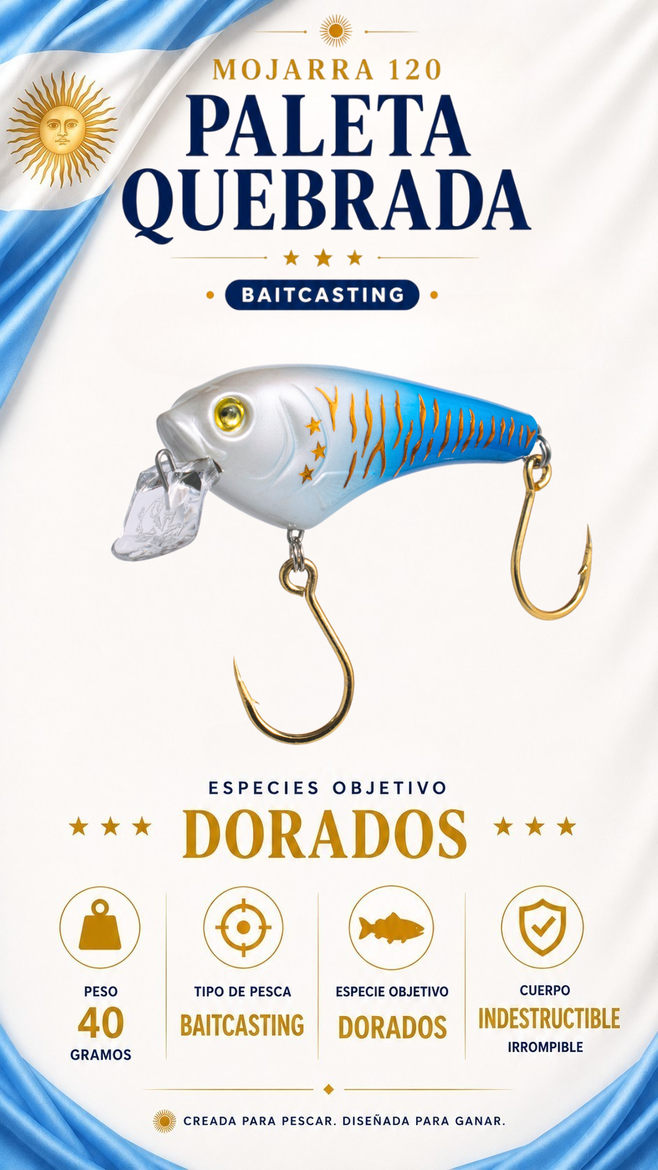 Edición Limitada Selección Argentina: Mojarra 120 x4 uds + Sorteo $1.000.000 en Premios